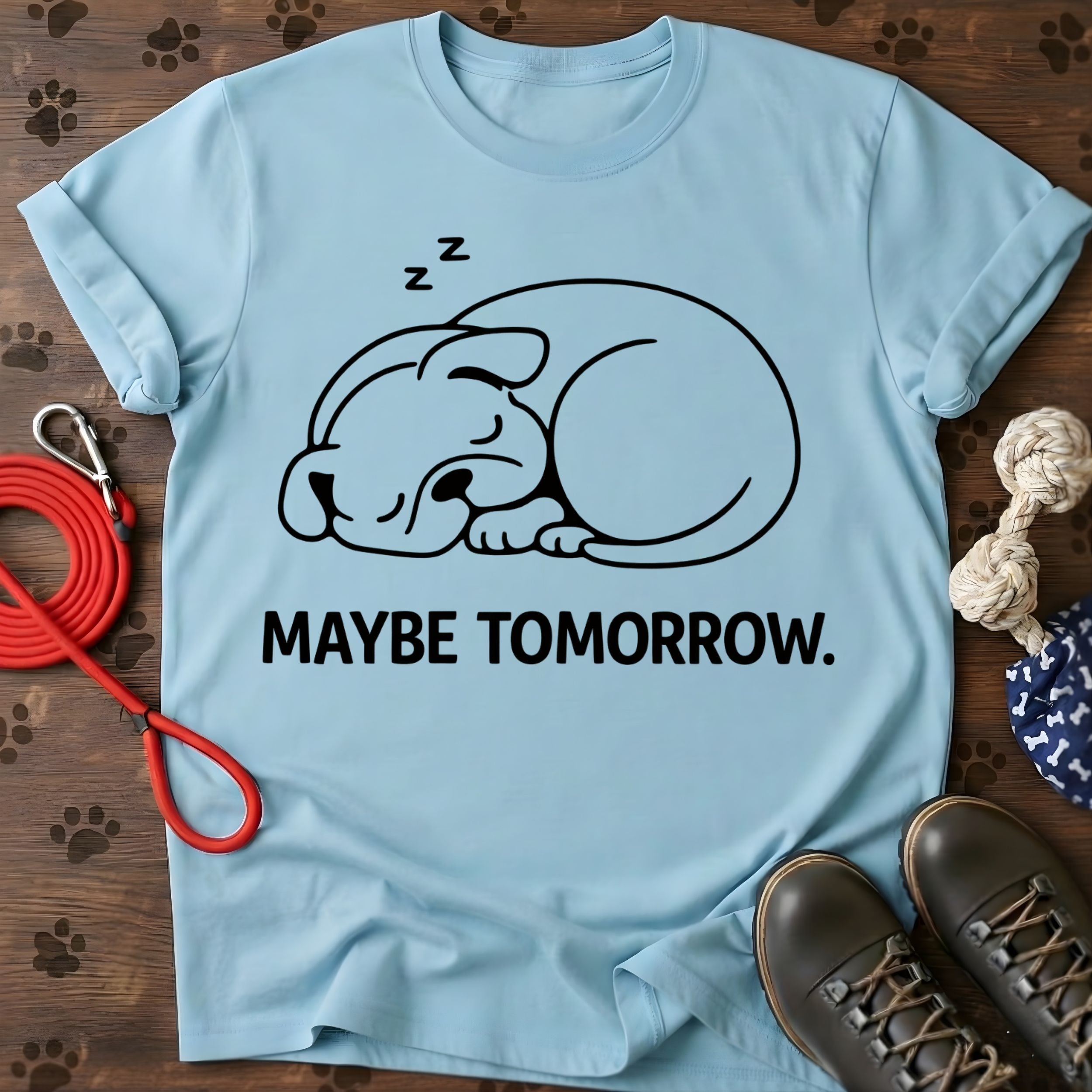 Maybe Tomorrow Dog T-Shirt