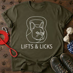 Lifts & Licks Kettlebell Dog T-Shirt