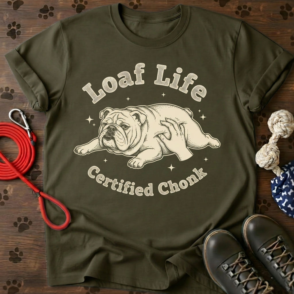 Loaf Life Certified Chonk Vintage Dog Tee
