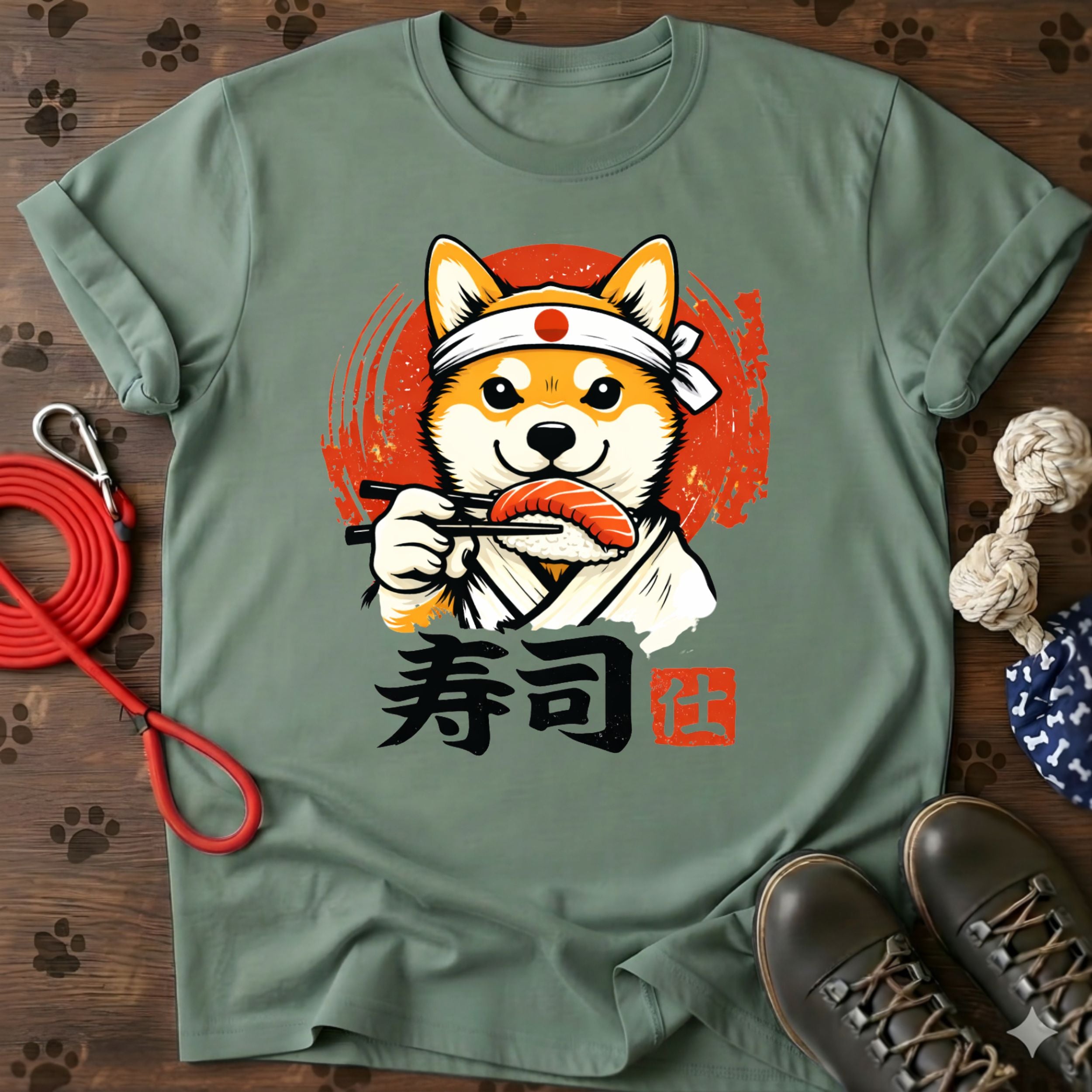 Shiba Inu Sushi Chef T-Shirt