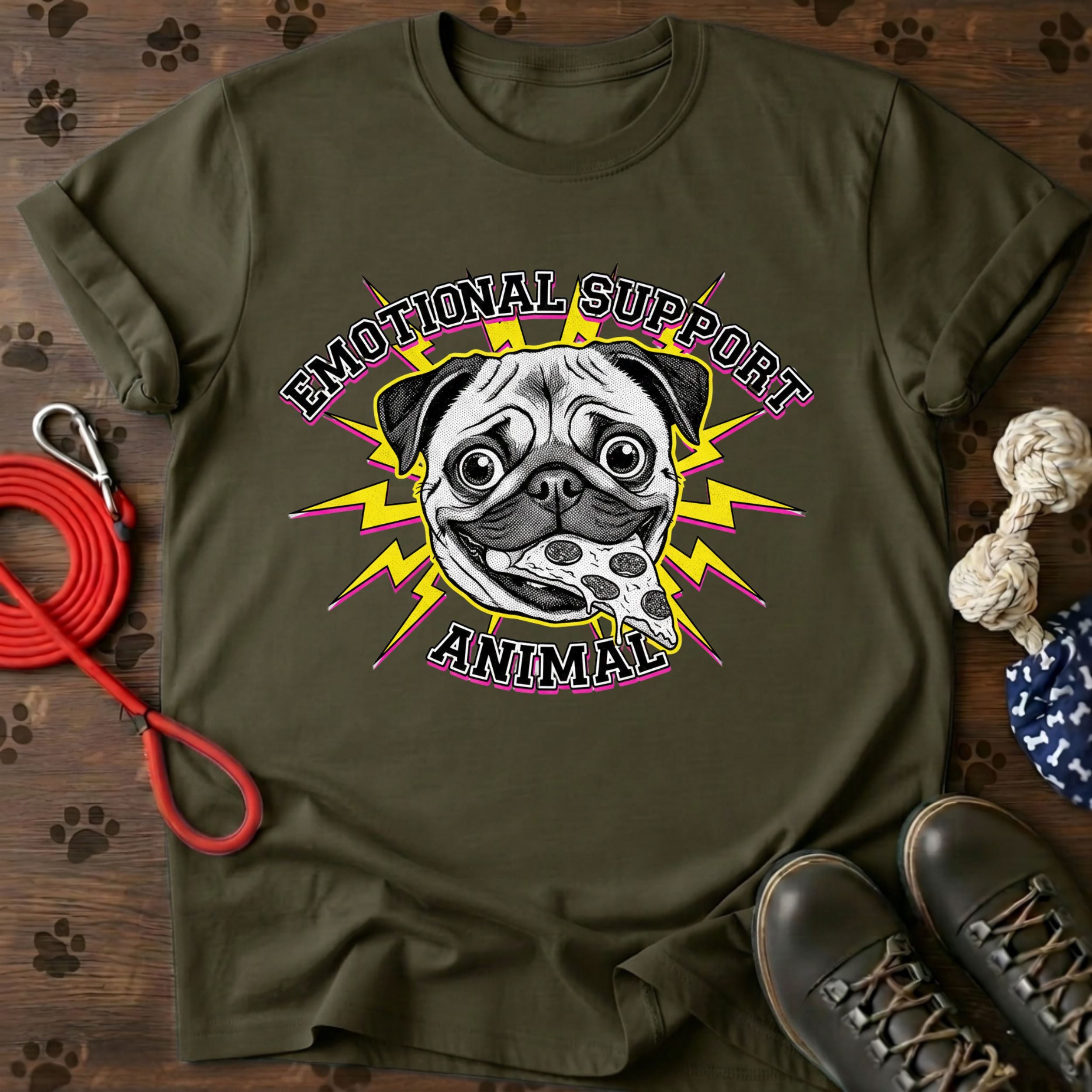 Emotional Support Animal Pug T-Shirt