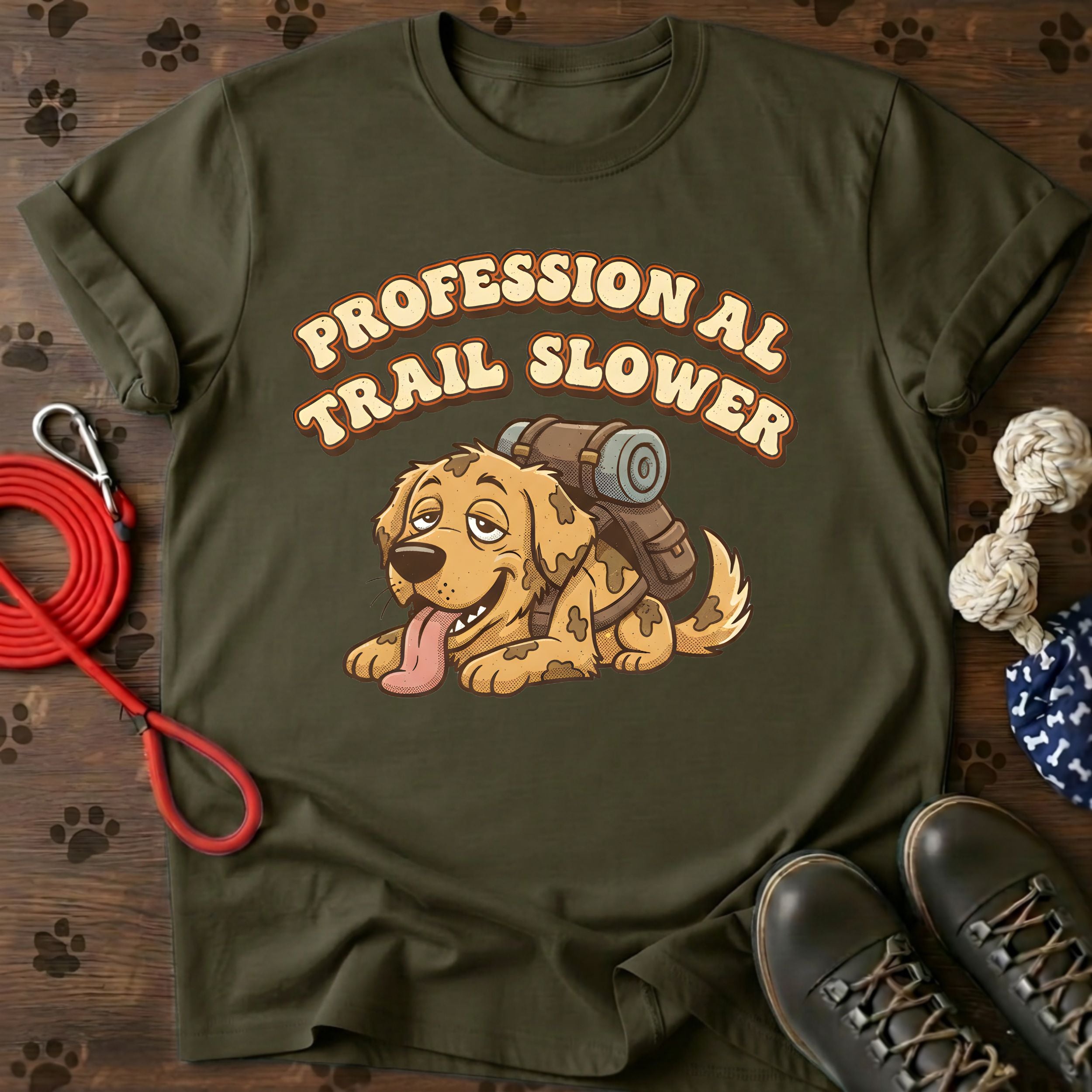 Cute Hiking Dog Graphic Tee
