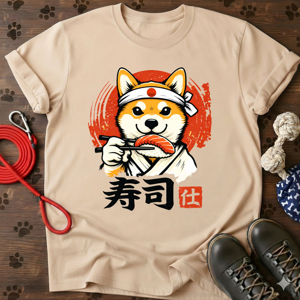 Shiba Inu Sushi Chef T-Shirt