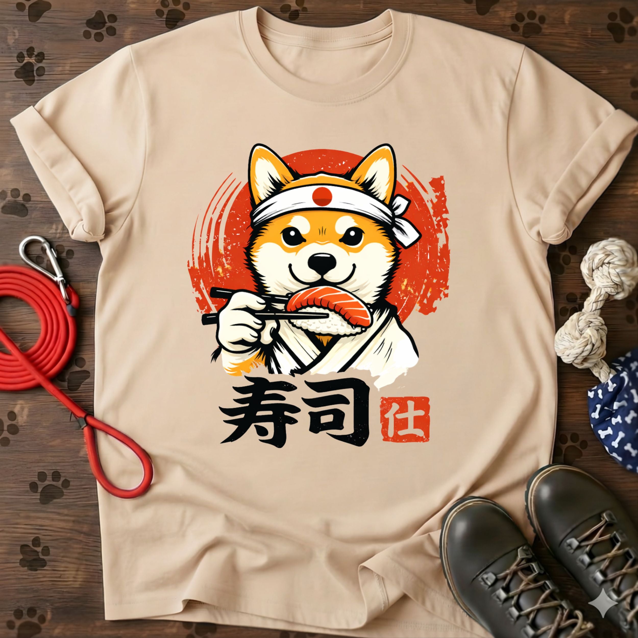Shiba Inu Sushi Chef T-Shirt