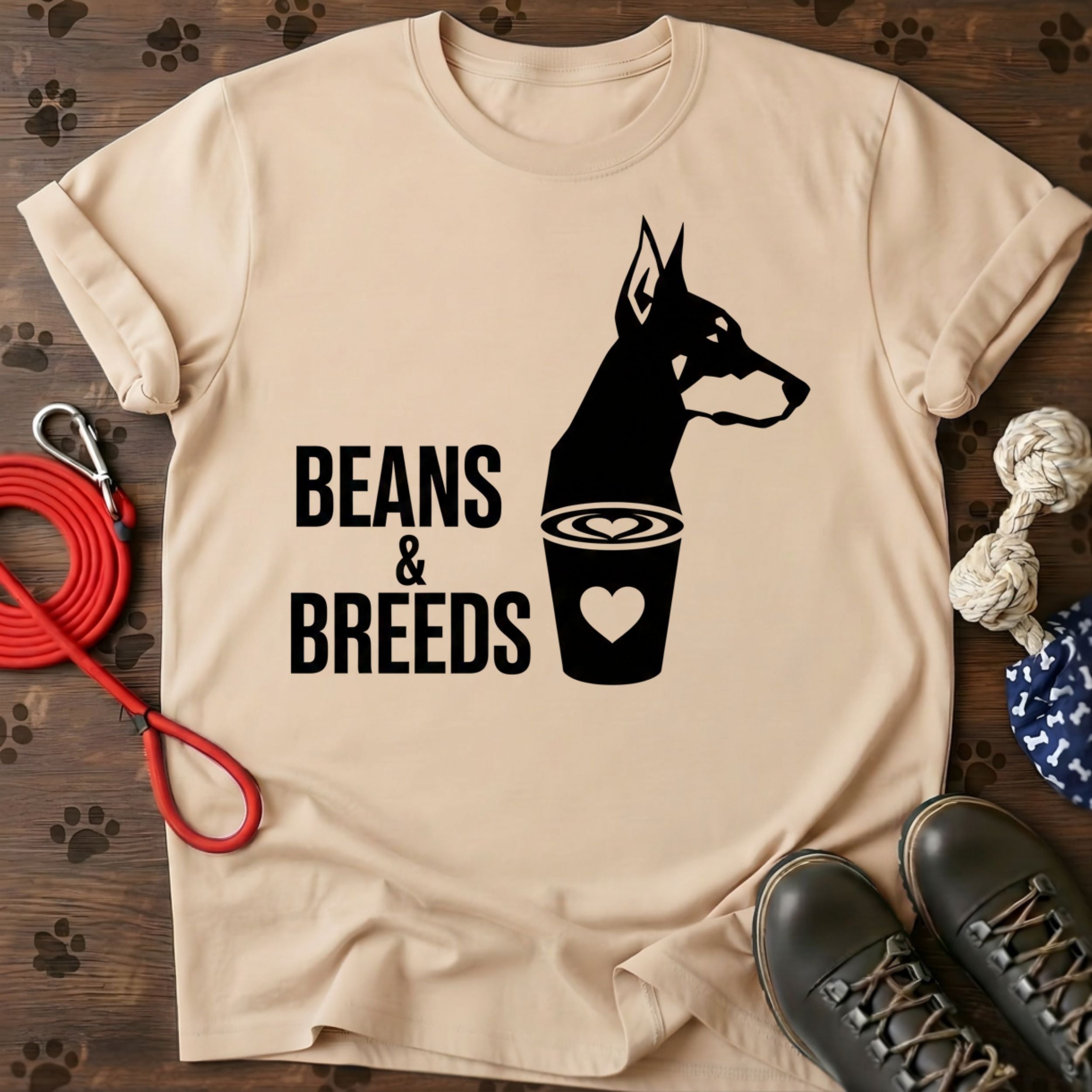 Beans & Breeds Coffee Lover T‑Shirt
