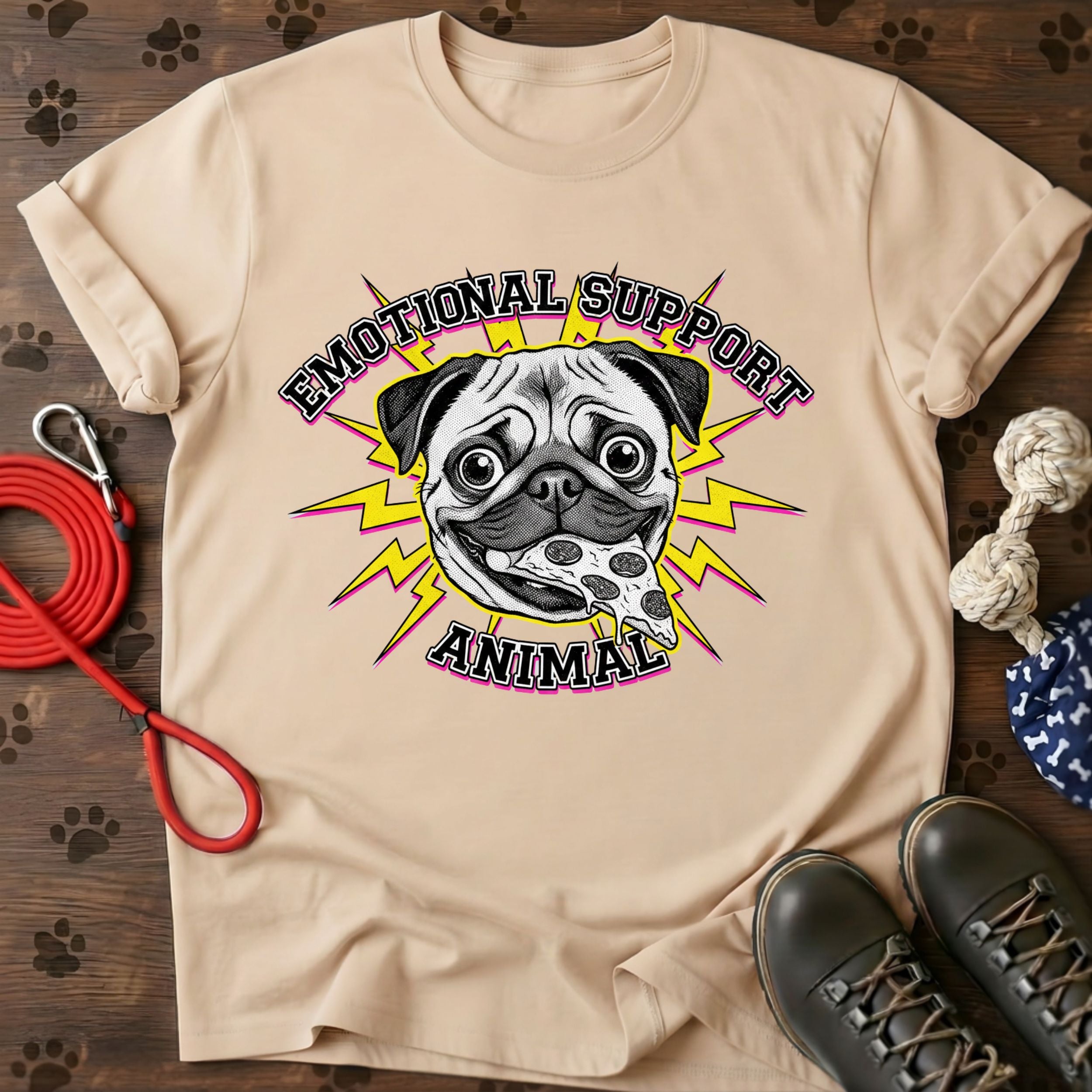 Emotional Support Animal Pug T-Shirt