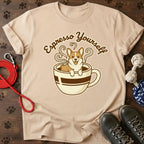 Cute Corgi in Coffee Cup T-Shirt