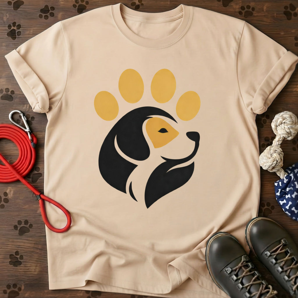 Cute Tricolor Canine Paw Tee