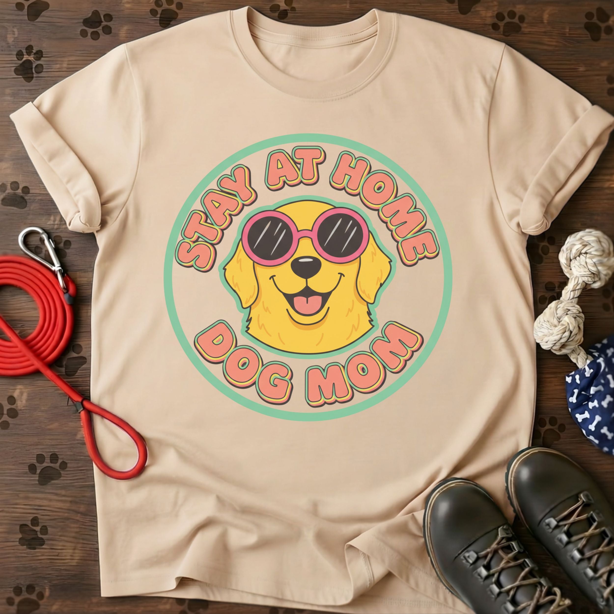 Stay At Home Dog Mom T-Shirt