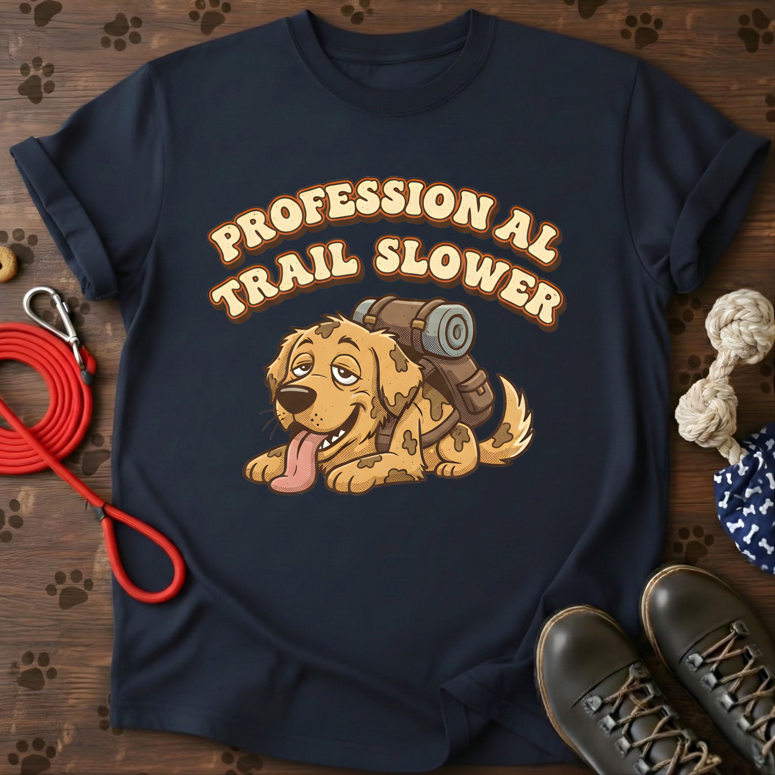 Cute Hiking Dog Graphic Tee