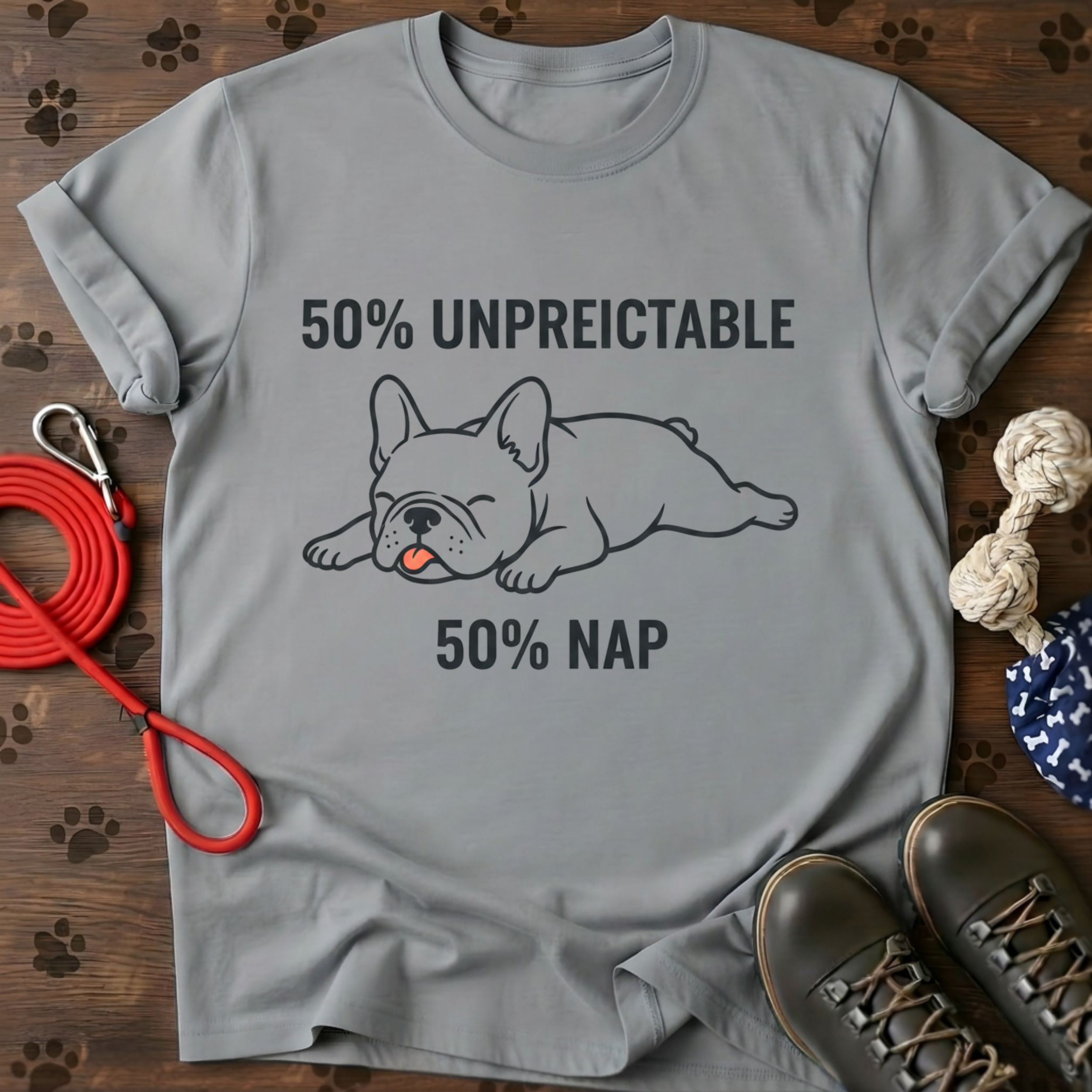 Nap French Bulldog Graphic Tee