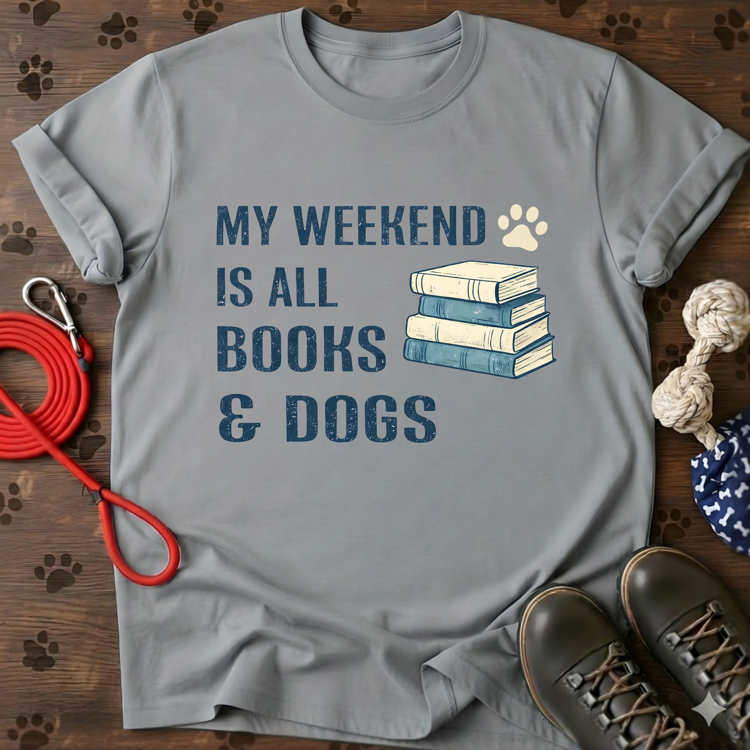 Books & Dogs T-Shirt