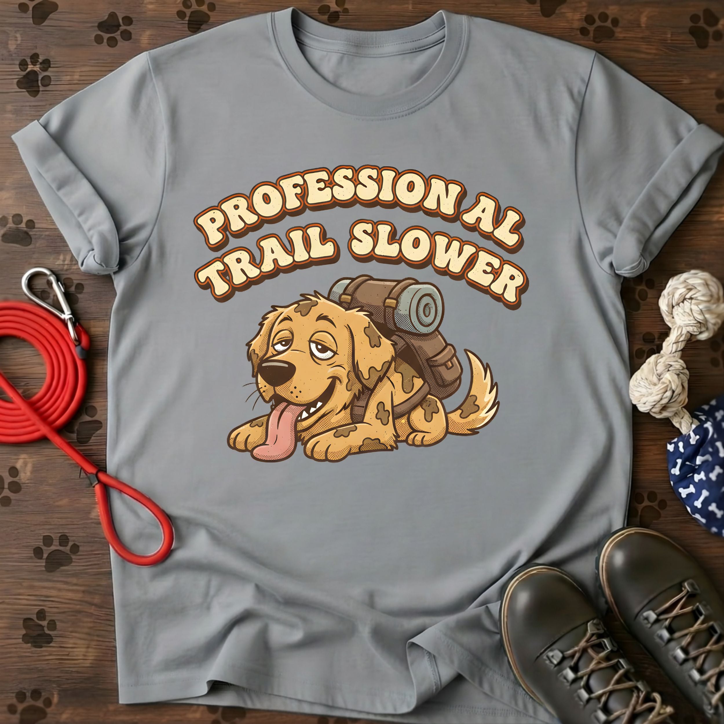 Cute Hiking Dog Graphic Tee