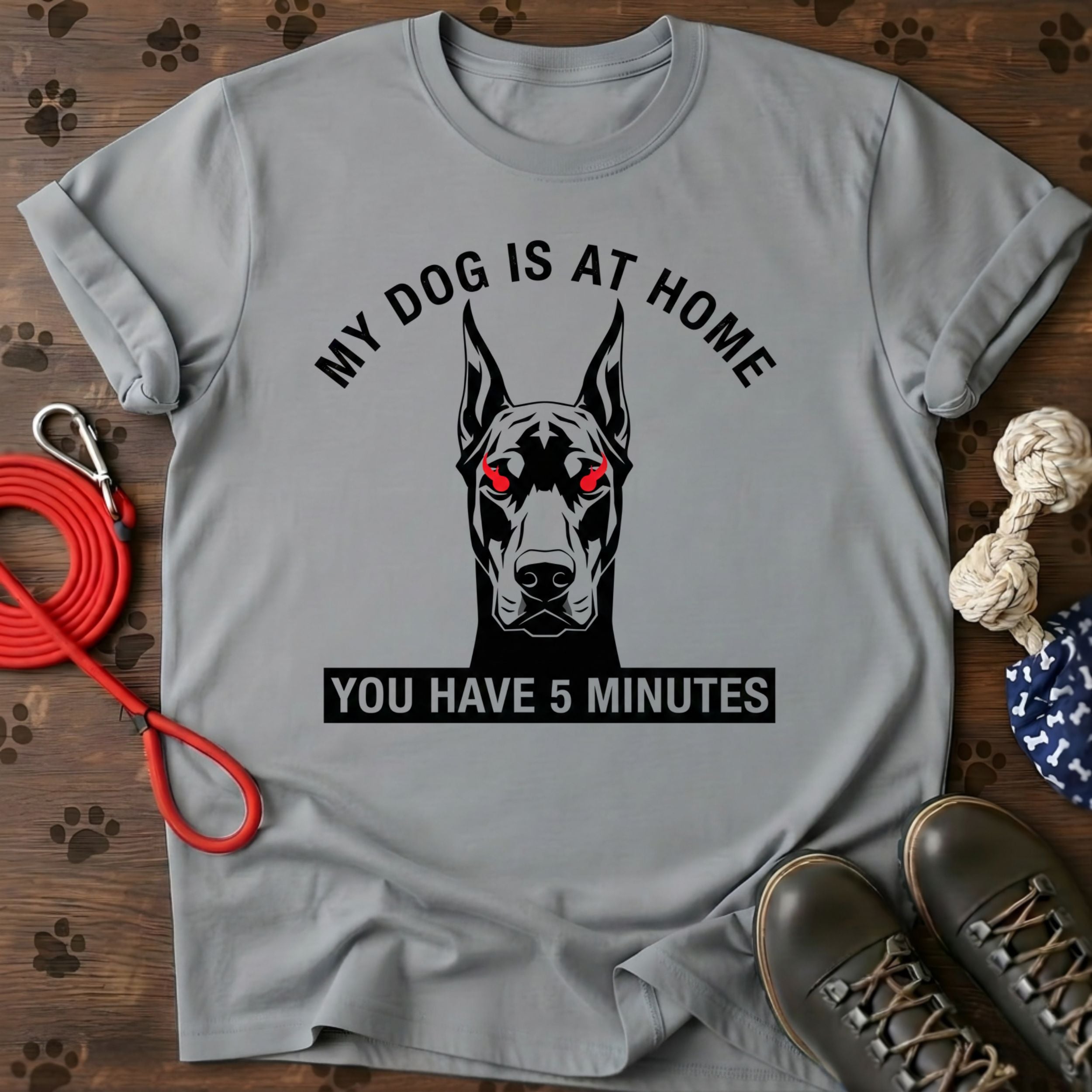 My Dog Is At Home Tee