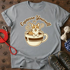 Cute Corgi in Coffee Cup T-Shirt