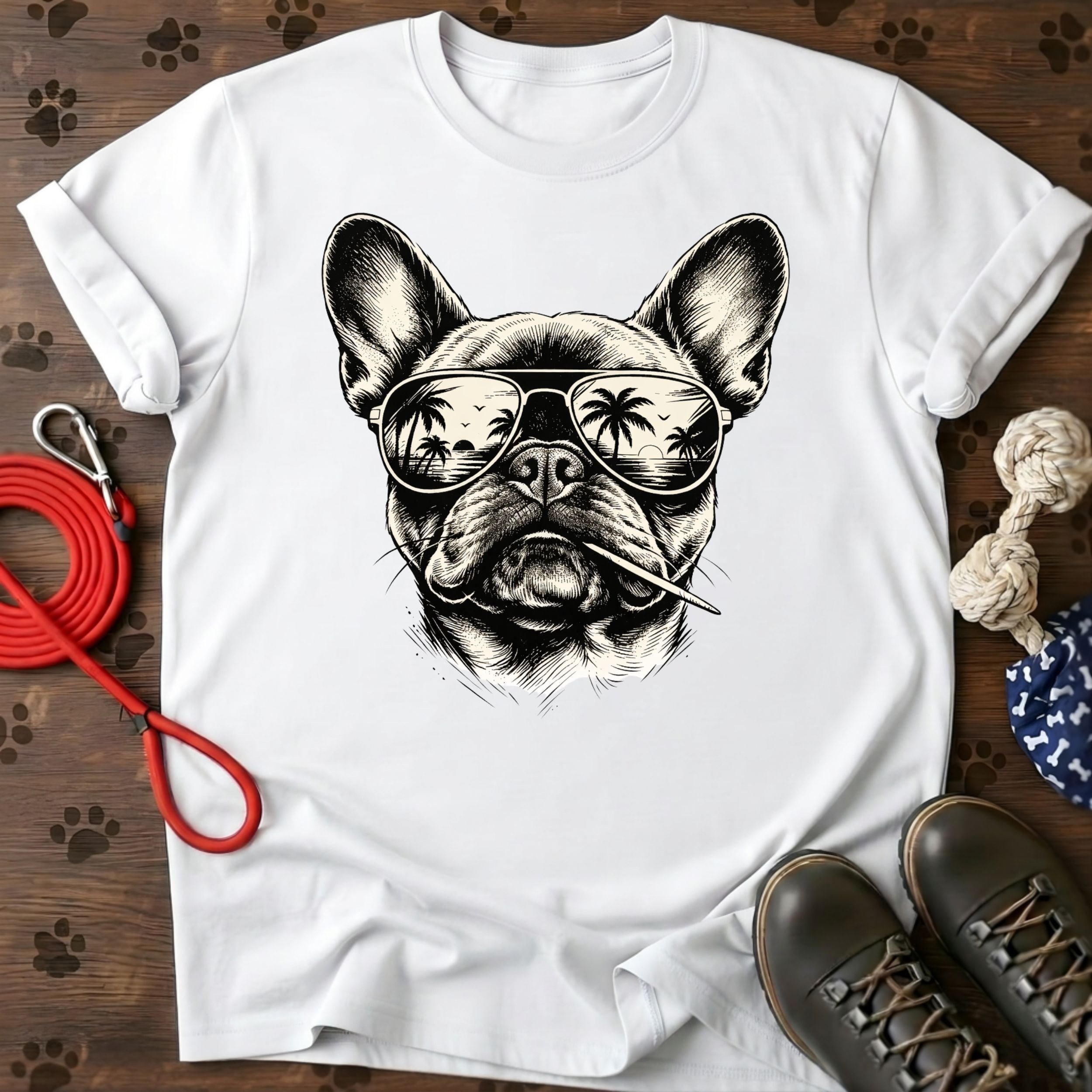 French Bulldog Sunglasses T-Shirt