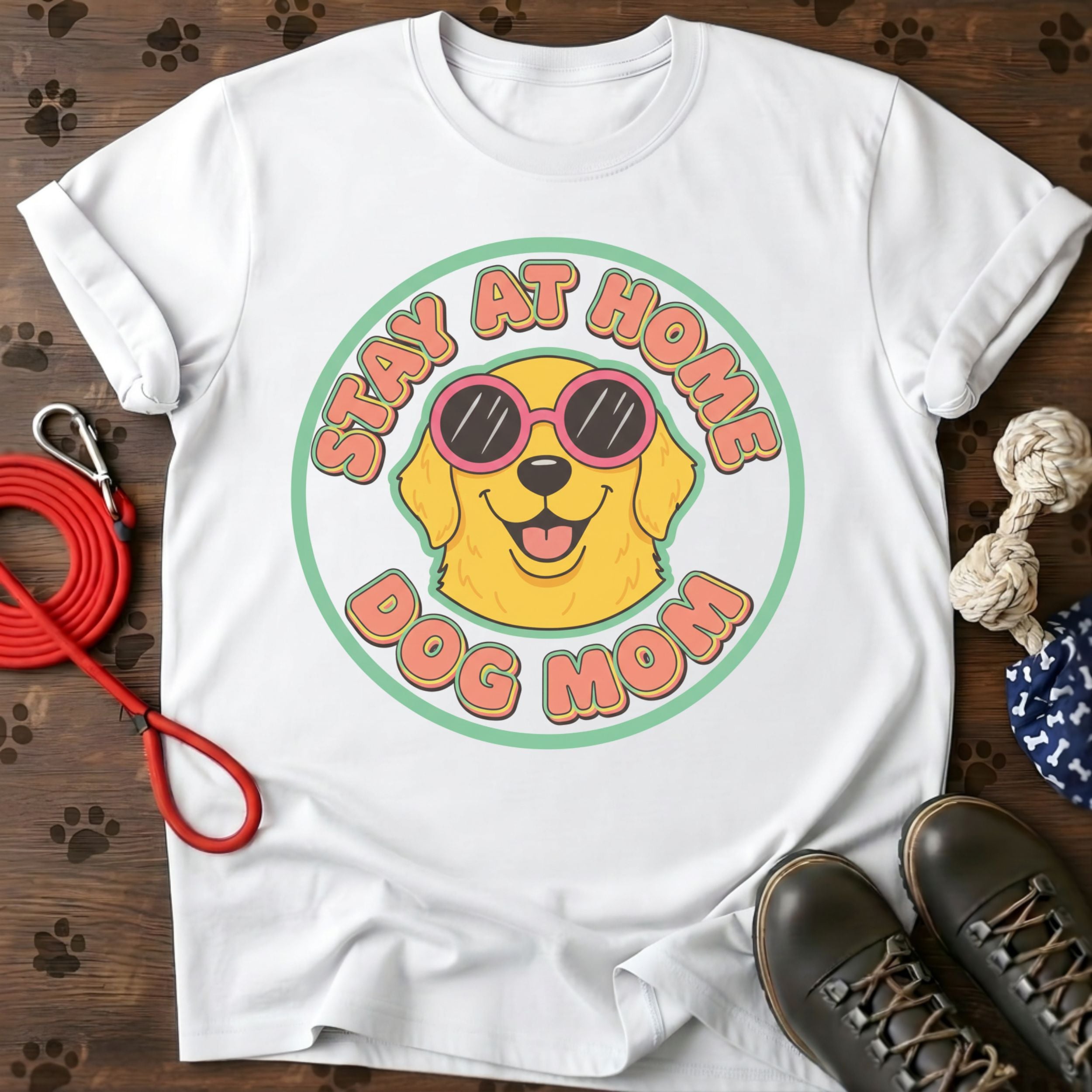 Stay At Home Dog Mom T-Shirt