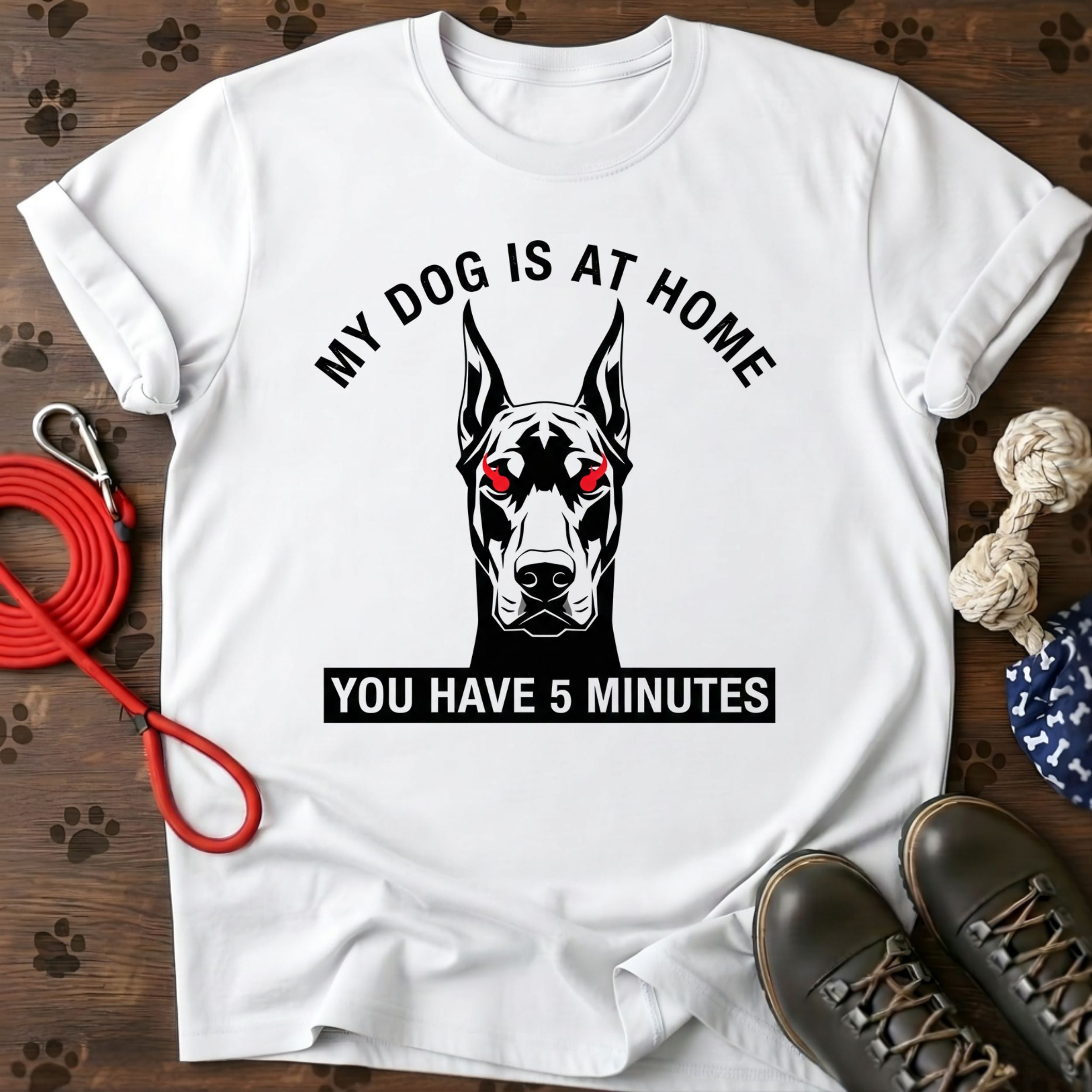 My Dog Is At Home Tee