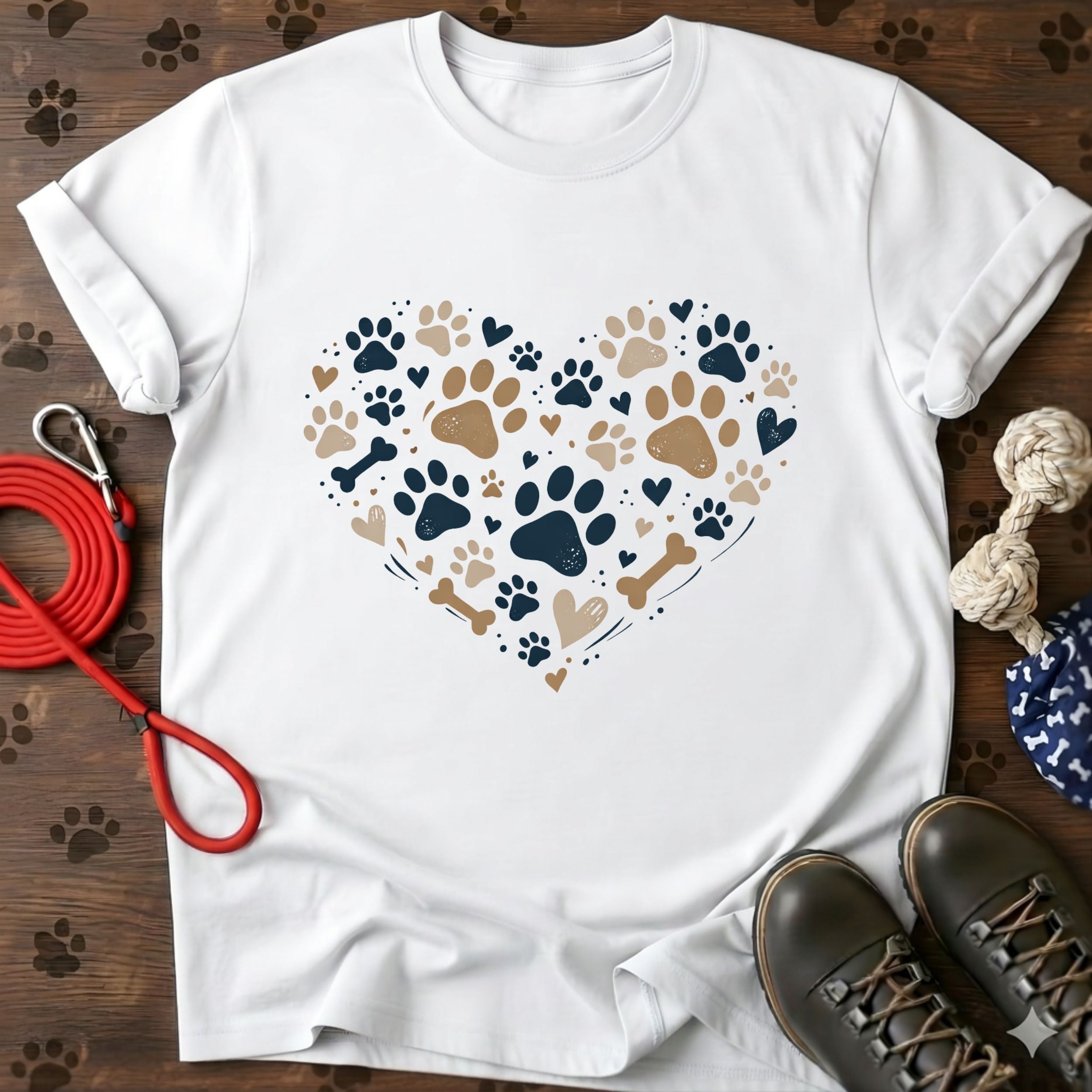 Heart Paw Print T-Shirt