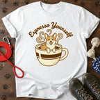 Cute Corgi in Coffee Cup T-Shirt