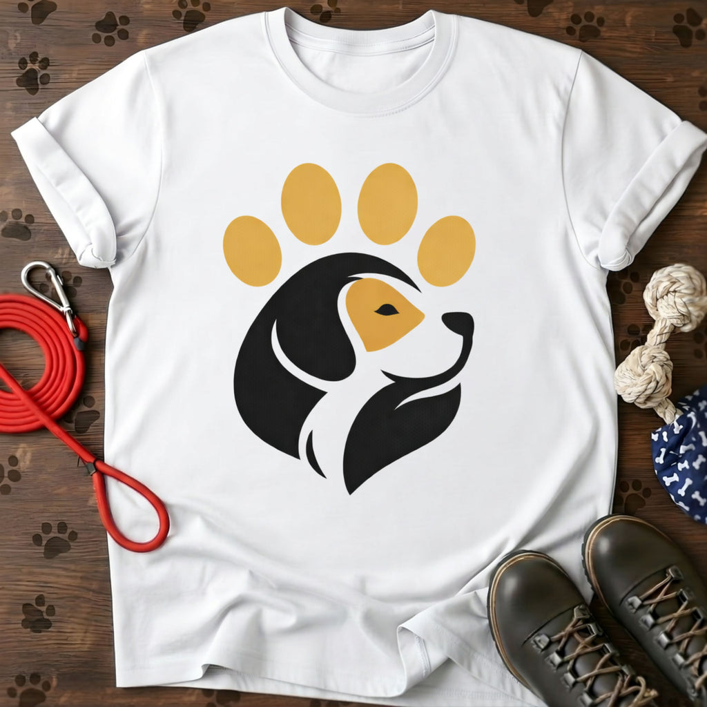 Cute Tricolor Canine Paw Tee