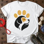 Cute Tricolor Canine Paw Tee