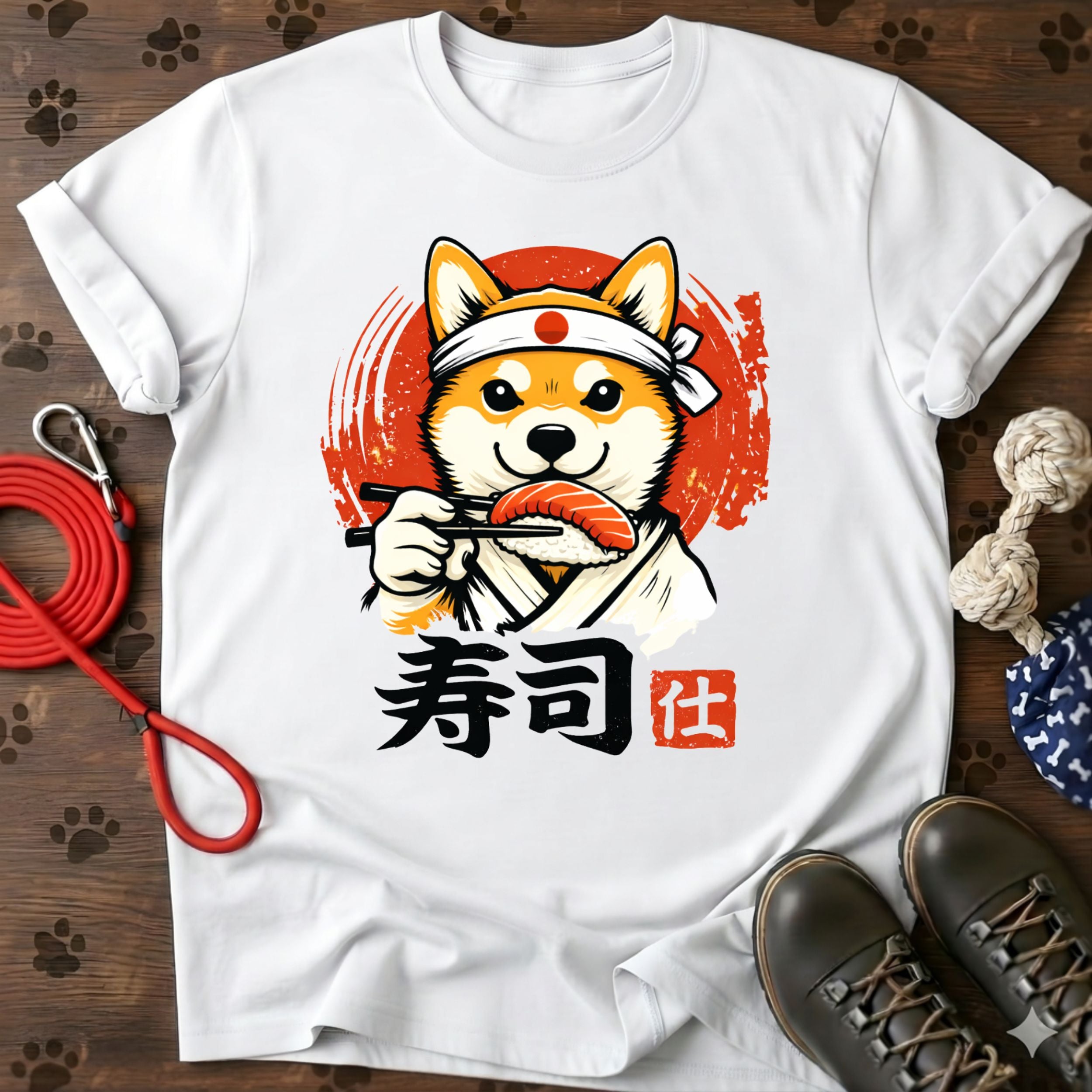 Shiba Inu Sushi Chef T-Shirt